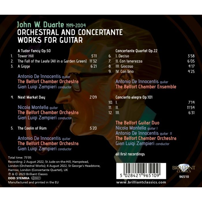 Duarte: Orchestral and Concertante Works for Guitar, Vol. 2 - slide-1