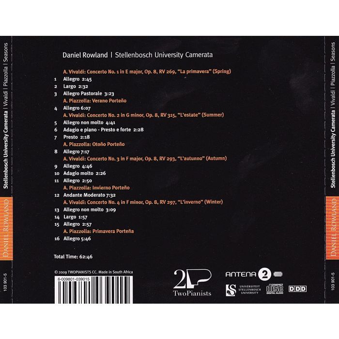 VIVALDI / PIAZZOLLA: Works for violin - slide-1