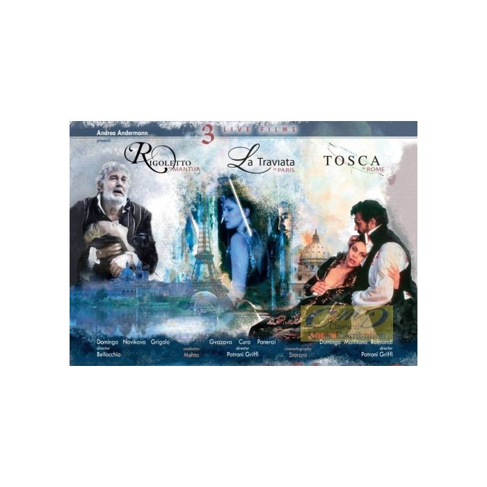 3 Live Films - Rigoletto; Traviata; Tosca