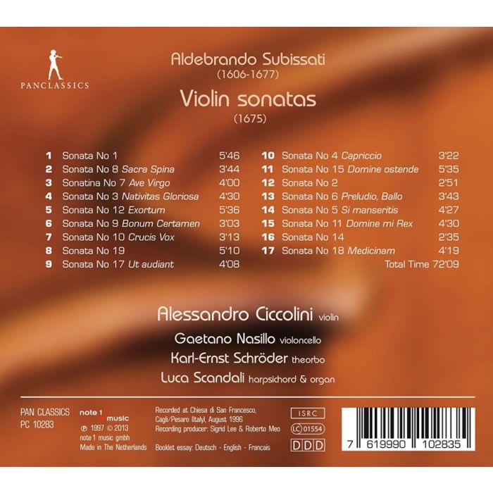 Subissati: Violin Sonatas - slide-1