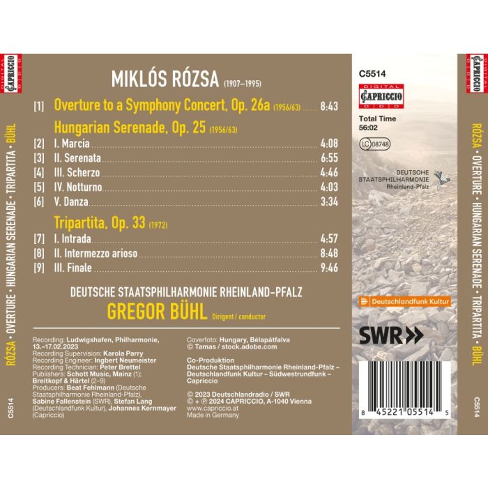 Rozsa: Orchestral Works - slide-1