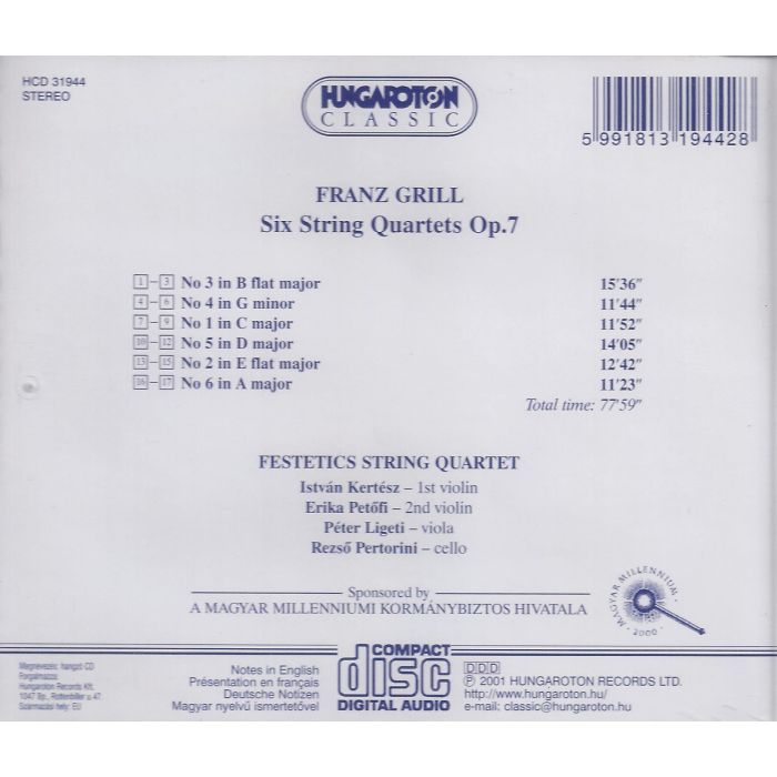 Grill: 6 string quartets op. 7 - slide-1