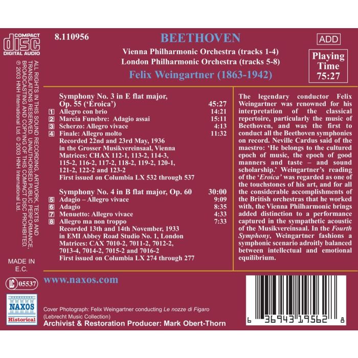 Beethoven: Symphonies no. 3 & 4 ( 1933-3 - slide-1