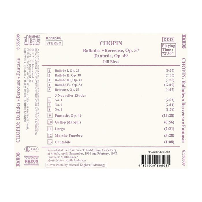 CHOPIN: Ballades, Fantasies, ... - slide-1