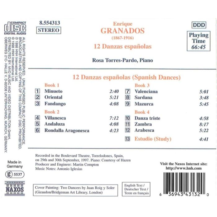 GRANADOS: 12 Spanish Dances - slide-1
