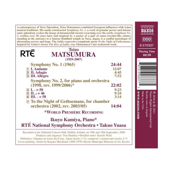 MATSUMURA: Symphonies 1 & 2 - slide-1