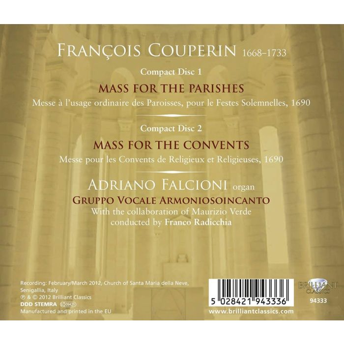Couperin: Mass for the Parishes - Mass for the Convents - slide-1