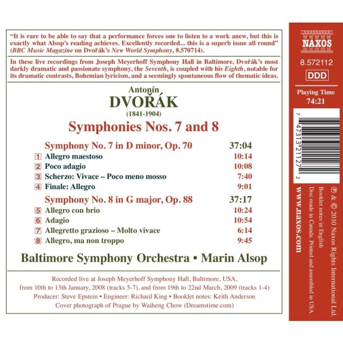 Dvorak: Symphonies Nos. 7 & 8 - slide-1
