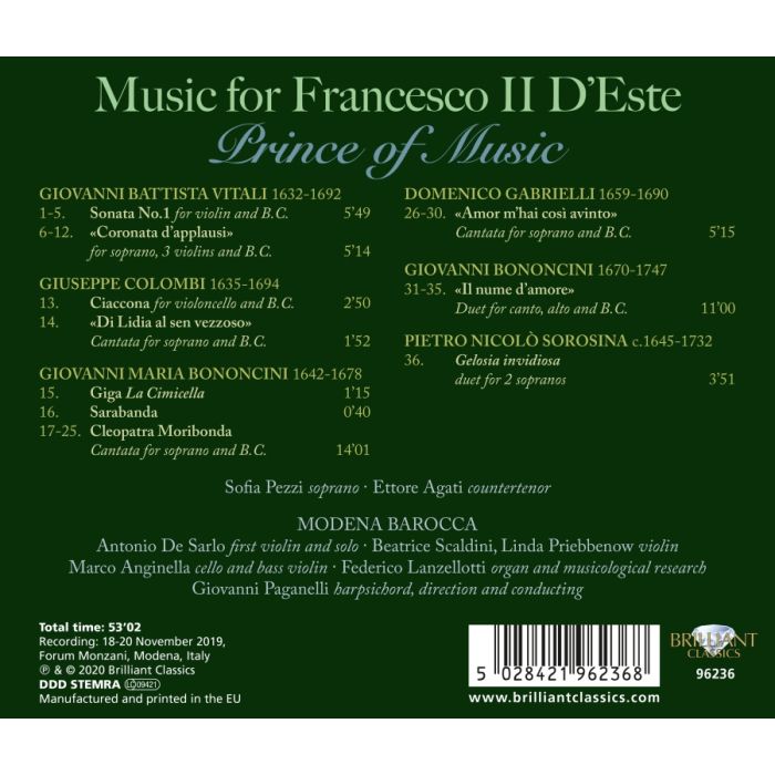 Music for Francesco II D'Este Prince of Music - slide-1