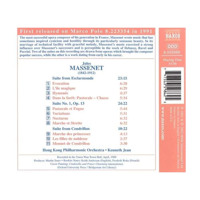MASSENET: Esclarmonde and Cendrillon Suites - slide-1