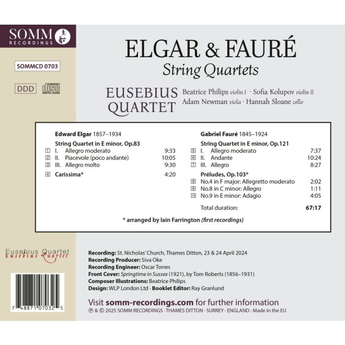Elgar & Fauré: String Quartets - slide-1