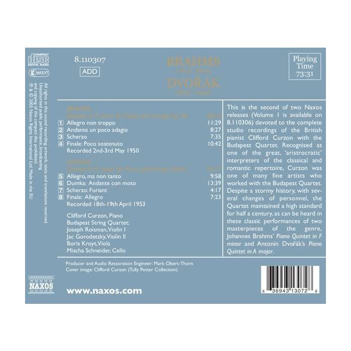 Brahms; Dvorak: Piano Quintets - slide-1