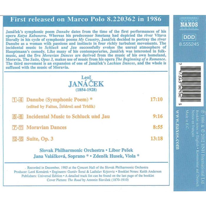 JANACEK: Danube, Moravian Dances, Suite - slide-1