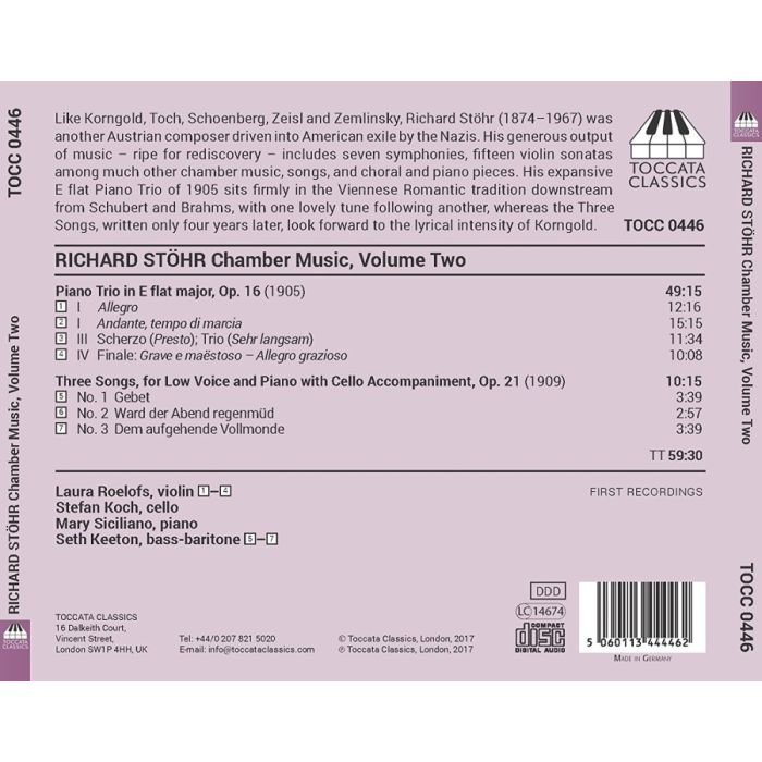 Stöhr: Chamber Music Vol. 2 - slide-1
