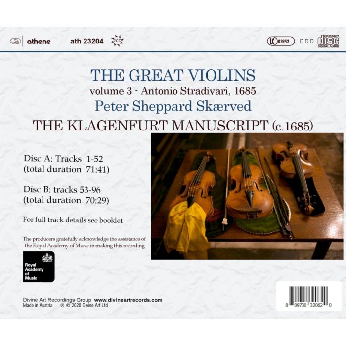 The Great Violins vol. 3: 1685 Stradivari - The Klagenfurt Manuscript - slide-1