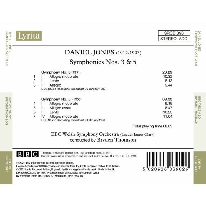 Jones: Symphonies Nos. 3 & 5 - slide-1