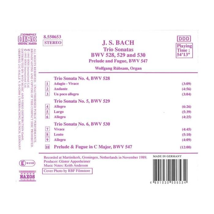 BACH: Organ Trio Sonatas - slide-1