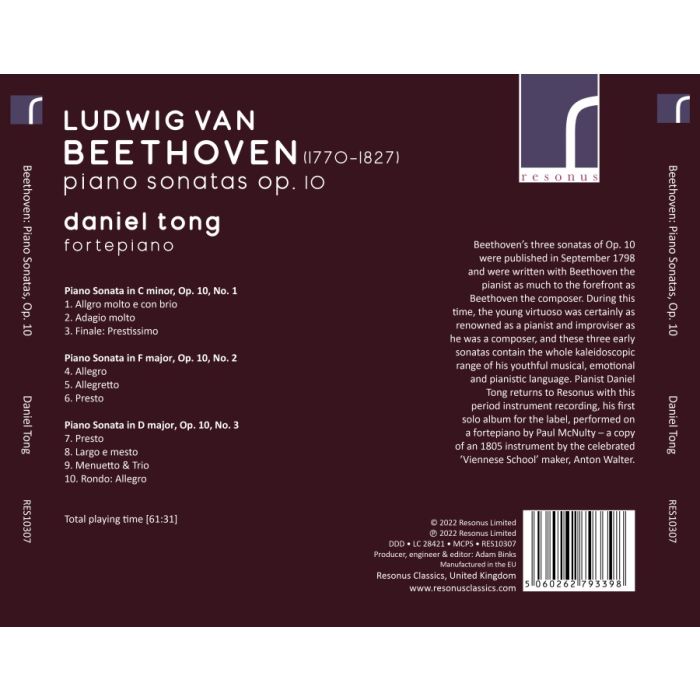 Beethoven: Piano Sonatas Op. 10 - slide-1