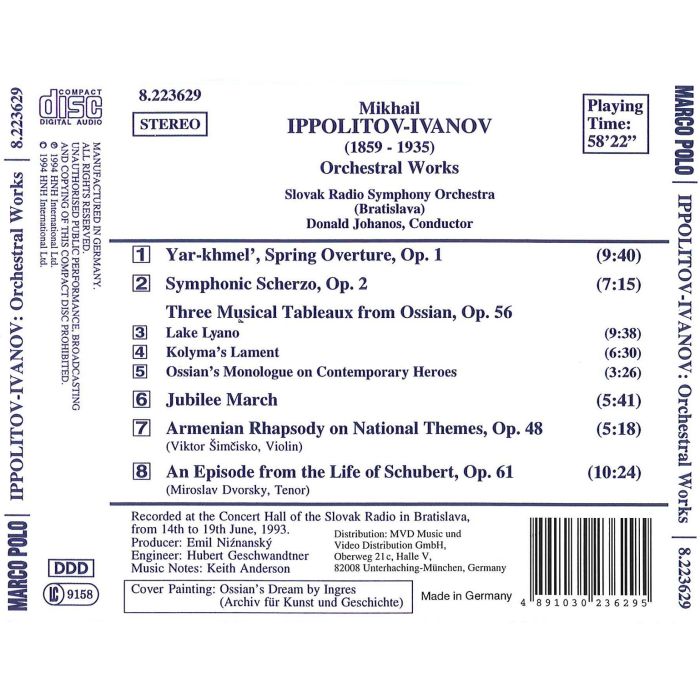 IPPOLITOV-IVANOV: Spring Overture, Three Musical Tableaux - slide-1