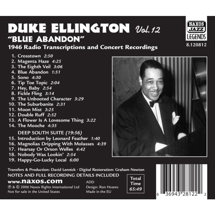 ELLINGTON Duke - Vol. 12 Blue Abandon - slide-1