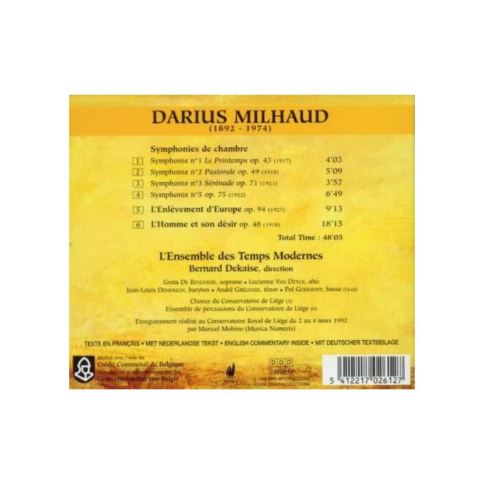 Milhaud: Chamber symphonies - slide-1