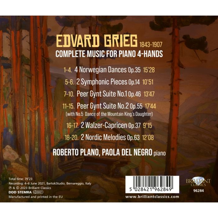 Grieg: Complete Music for Piano 4-Hands - slide-1