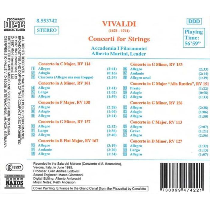 VIVALDI: Concerti for Strings - slide-1