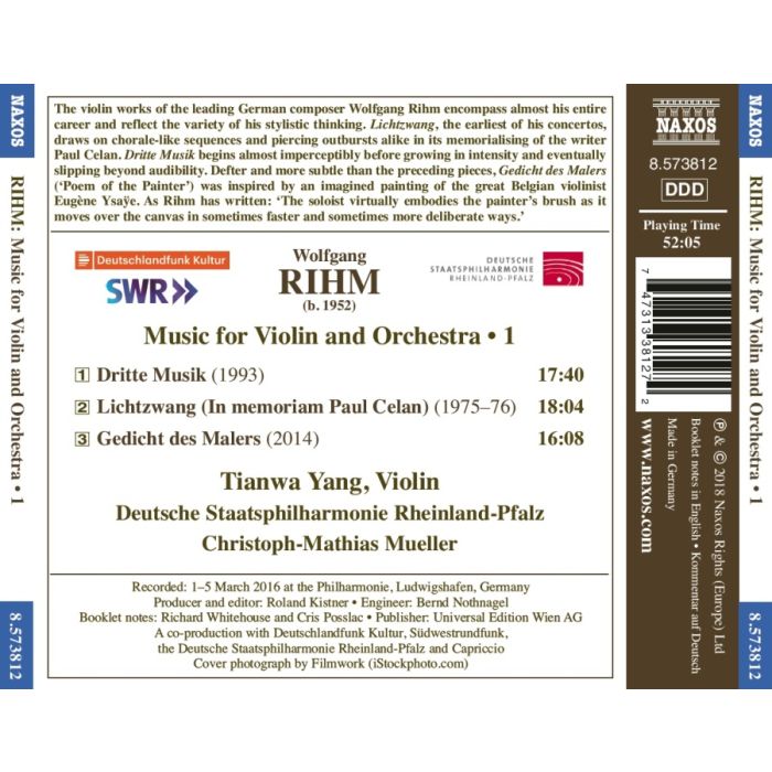 Rihm: Music for Violin and Orchestra - slide-1