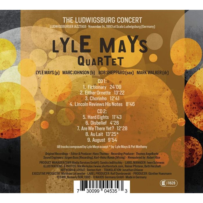 Lyle Mays Quartet - The Ludwigsburg Concert 1993 - slide-1
