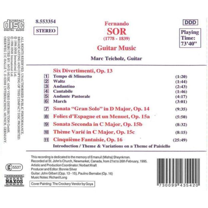 SOR: 6 Divertimenti, Op. 13, Cinquieme Fantaisie, Op. 16 - slide-1