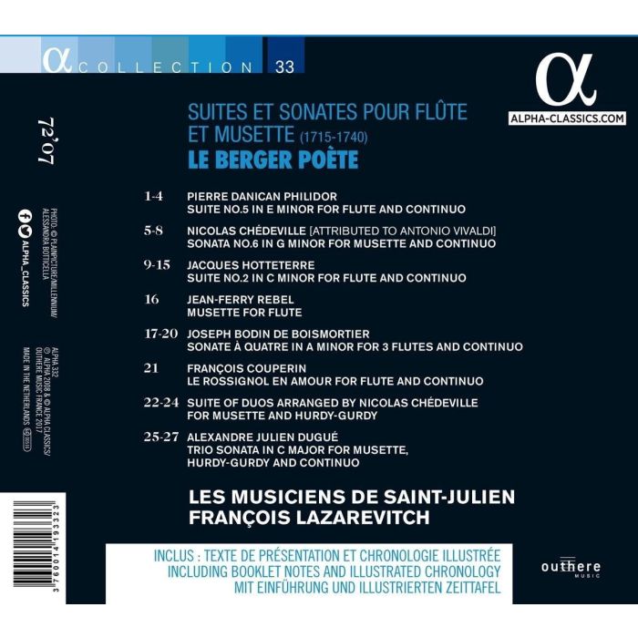 Le Berger Poète, Suites et Sonates pour flûte et musette - slide-1
