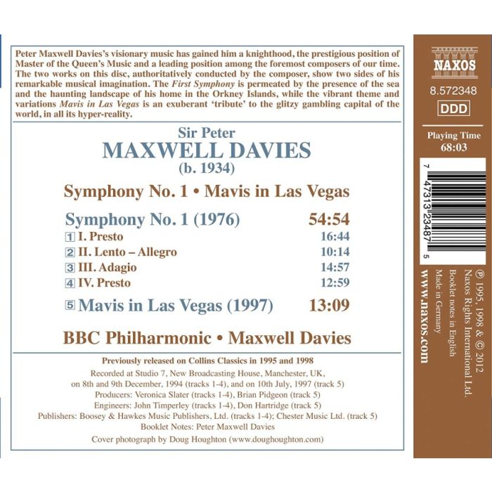 Maxwell Davies: Symphony No. 1, Mavis in Las Vegas - slide-1