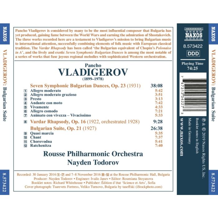 Vladigerov: Bulgarian Suite; Seven Symphonic Bulgarian Dances - slide-1