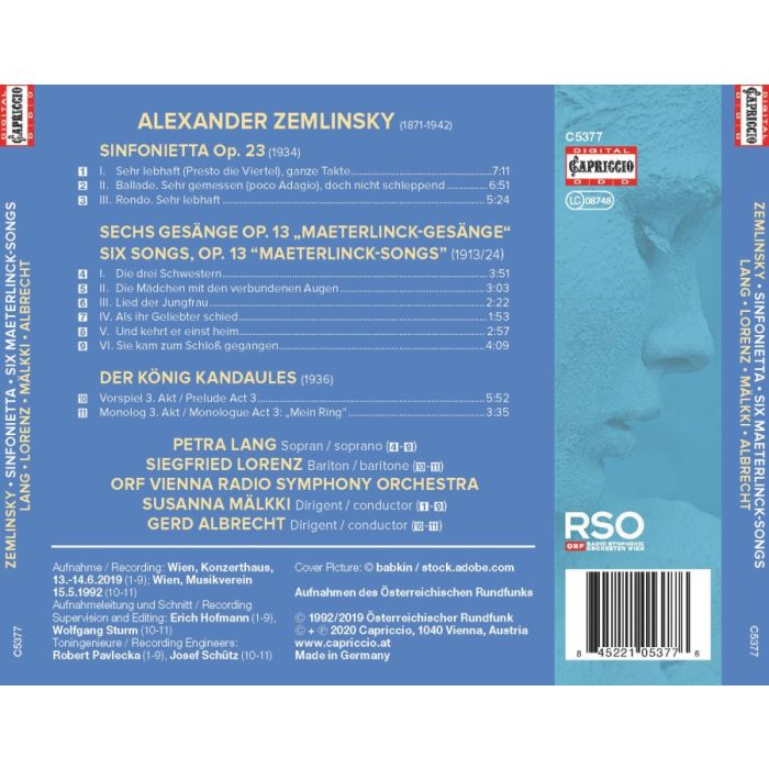 Zemlinsky: Sinfonietta; Maeterlinck-Songs - slide-1