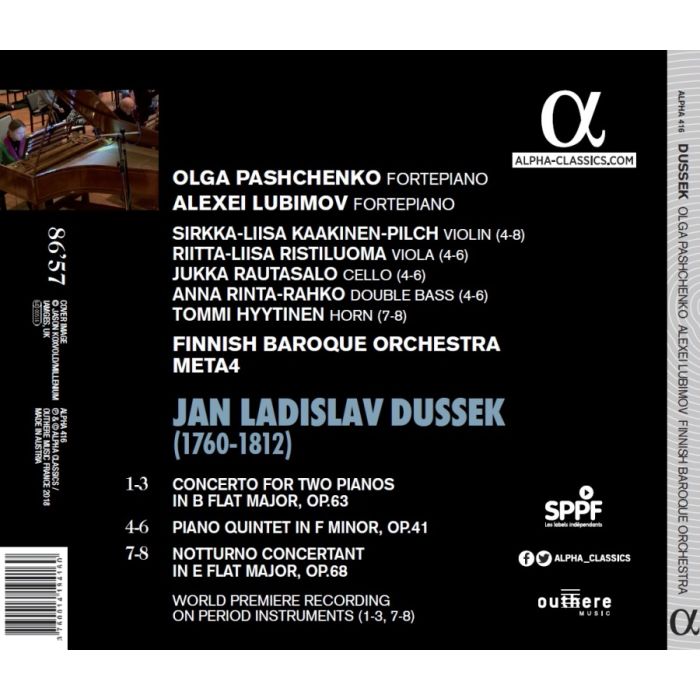Dussek: Concerto for two pianos & chamber works - slide-1