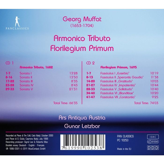 Muffat: Armonico Tributo, Florilegium Primum - slide-1