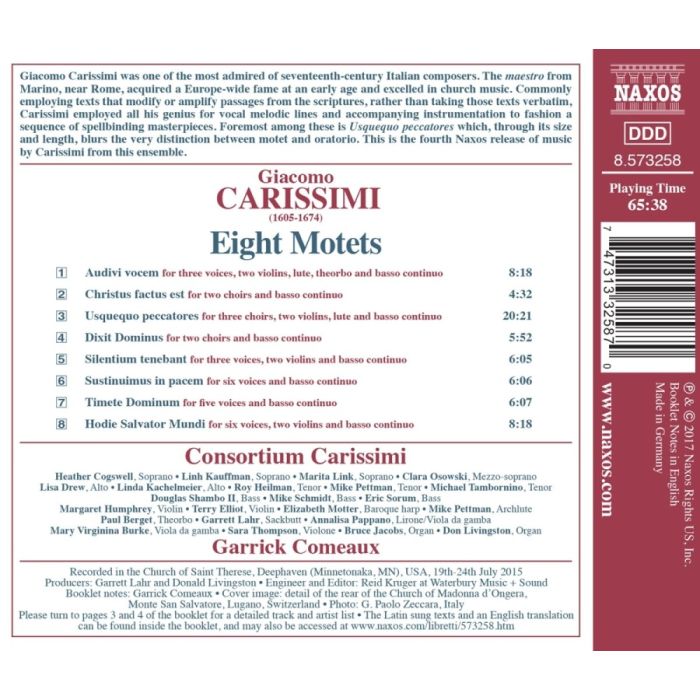 Carissimi: Eight Motets - slide-1
