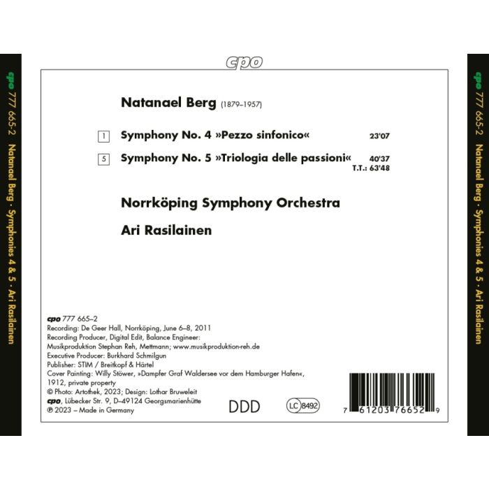 Natanael Berg: Symphony No. 4; Symphony Trilogia - slide-1