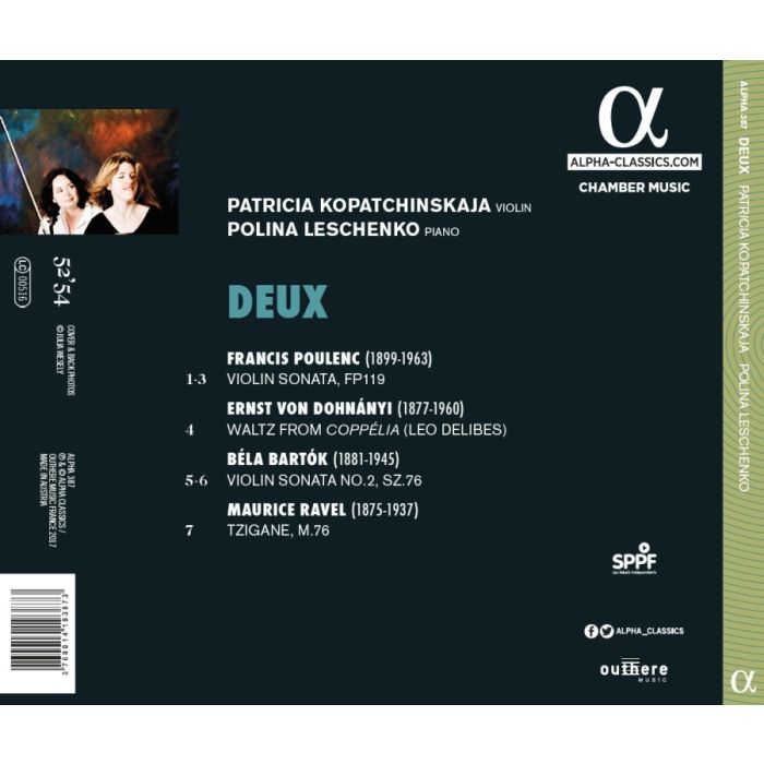 Deux - Bartók / Debussy / Poulenc / Ravel - slide-1