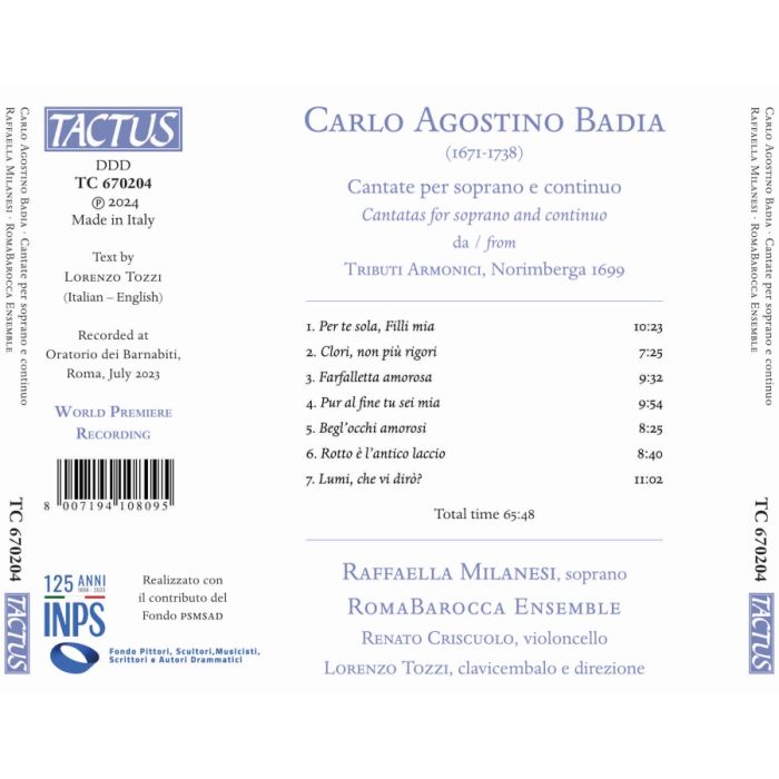 Badia: Cantate per soprano e continuo - slide-1