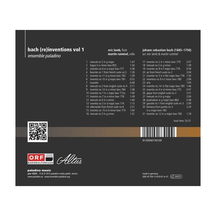 Bach (re)inventions Vol. 1 - Inwencje, Suity angielskie, Suity francuskie, ... - slide-1