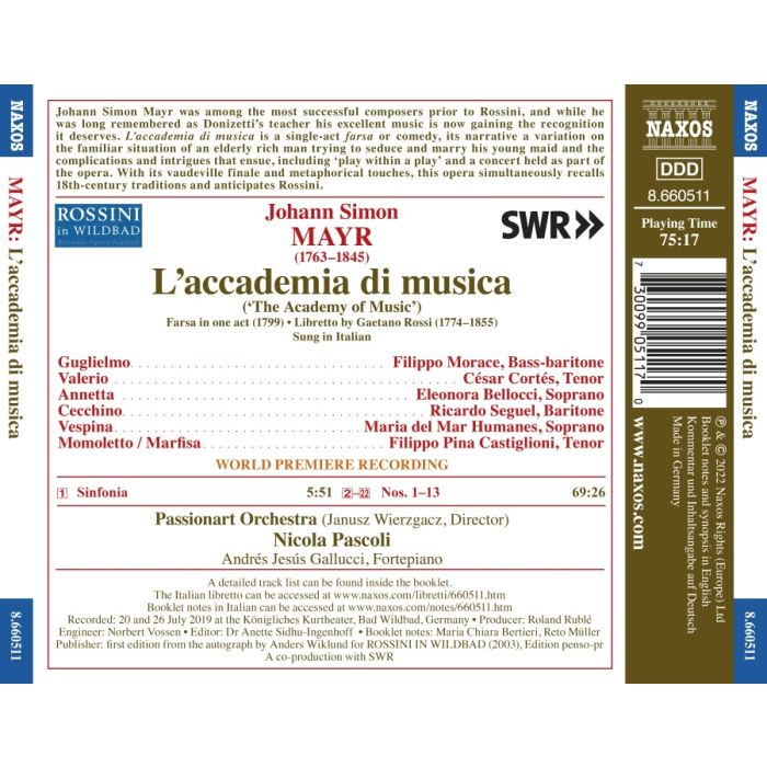 Mayr: L’accademia di musica - slide-1