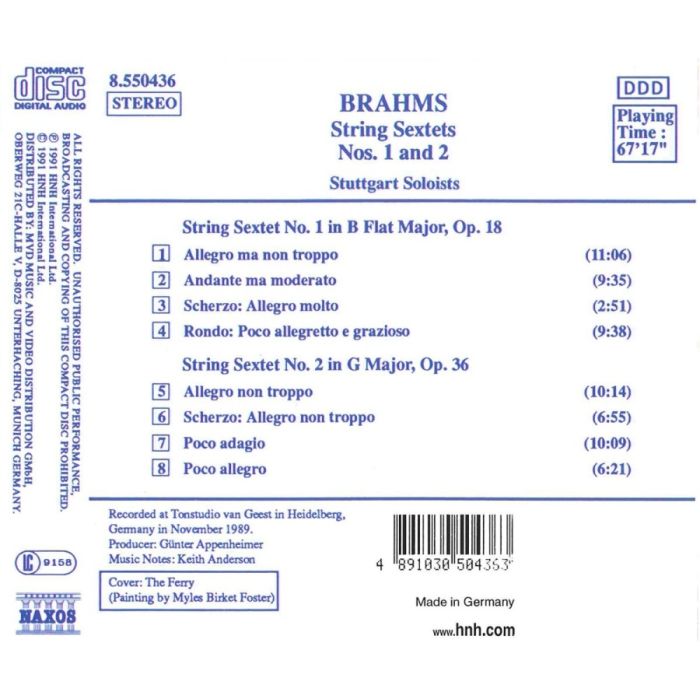 Brahms: String Sextets Nos. 1 and 2 - slide-1