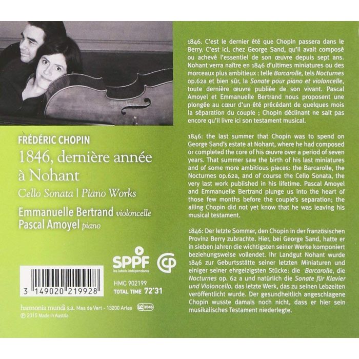 Chopin: 1846, dernière année à Nohant - Cello Sonata & Piano Works - slide-1