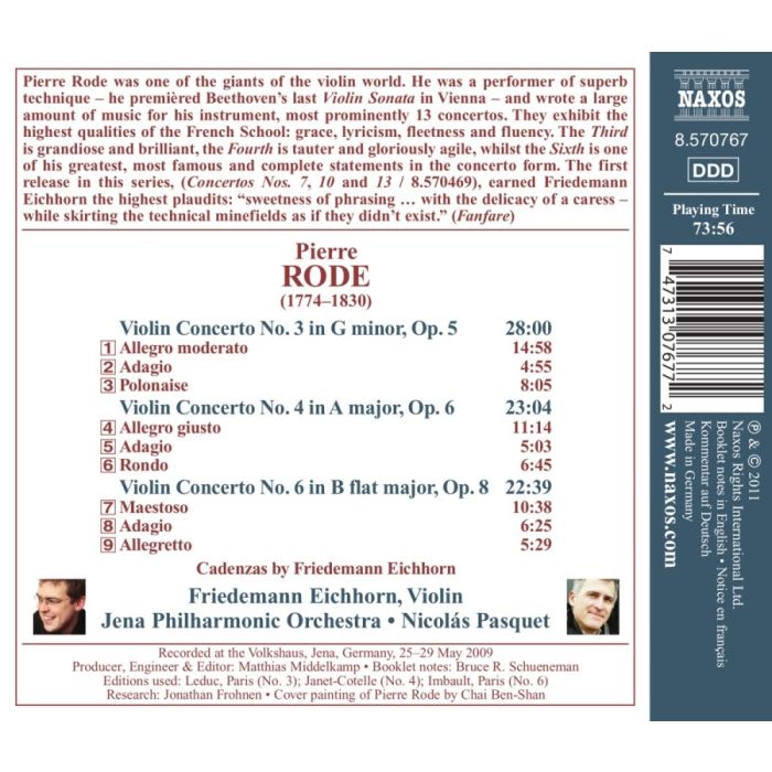 Rode: Violin Concertos Nos. 3, 4, 6 - slide-1