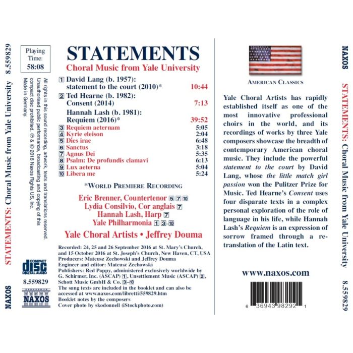 Statements - Choral Music from Yale University - slide-1