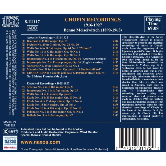 chopin: Piano Works / Moiseiwitsch - slide-1