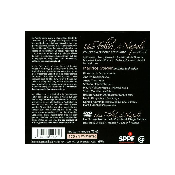Una Follia di Napoli - Concerti & sinfonie per flauto, anno 1725: Sarro, Scarlatti, Fiorenza, Barbella, Mancini, Leo - slide-1