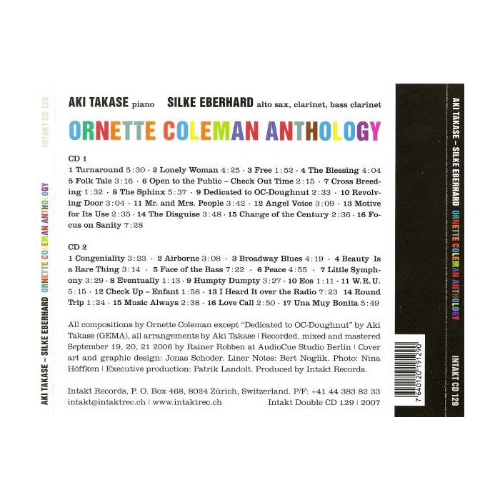 Takase/Eberhard: Ornette Coleman Anthology - slide-1