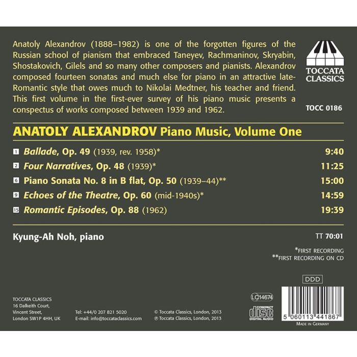 Alexandrov: Piano Music Vol. 1 - slide-1